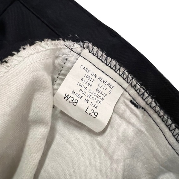 True Vintage mens Sta Prest Levi’s navy 36x28 1970s made in the USA - Picture 2 of 5